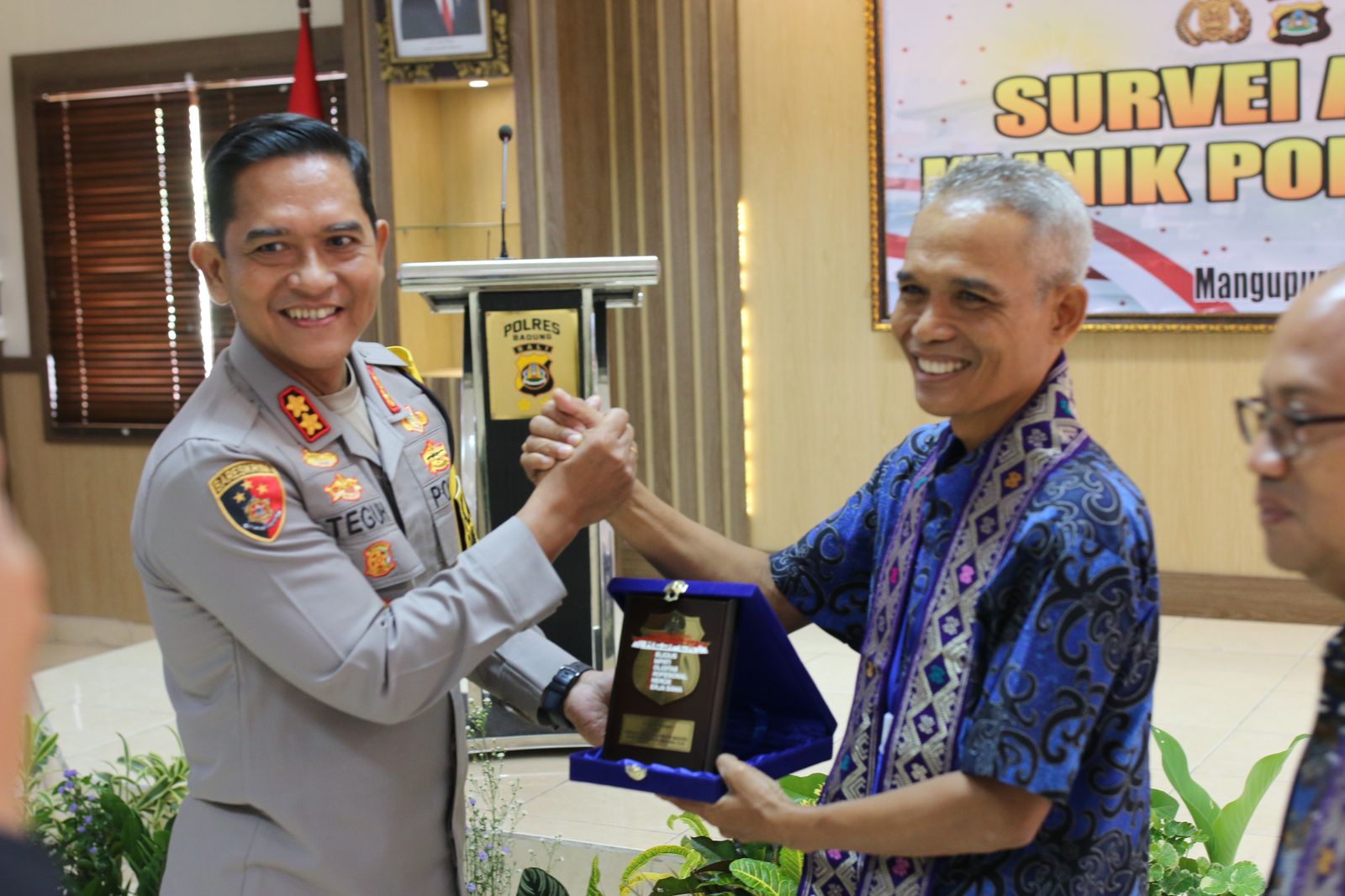 Kapolres Badung AKBP Teguh Priyo Wasono Terima Tim Survey Akreditasi Dari Lafkespri