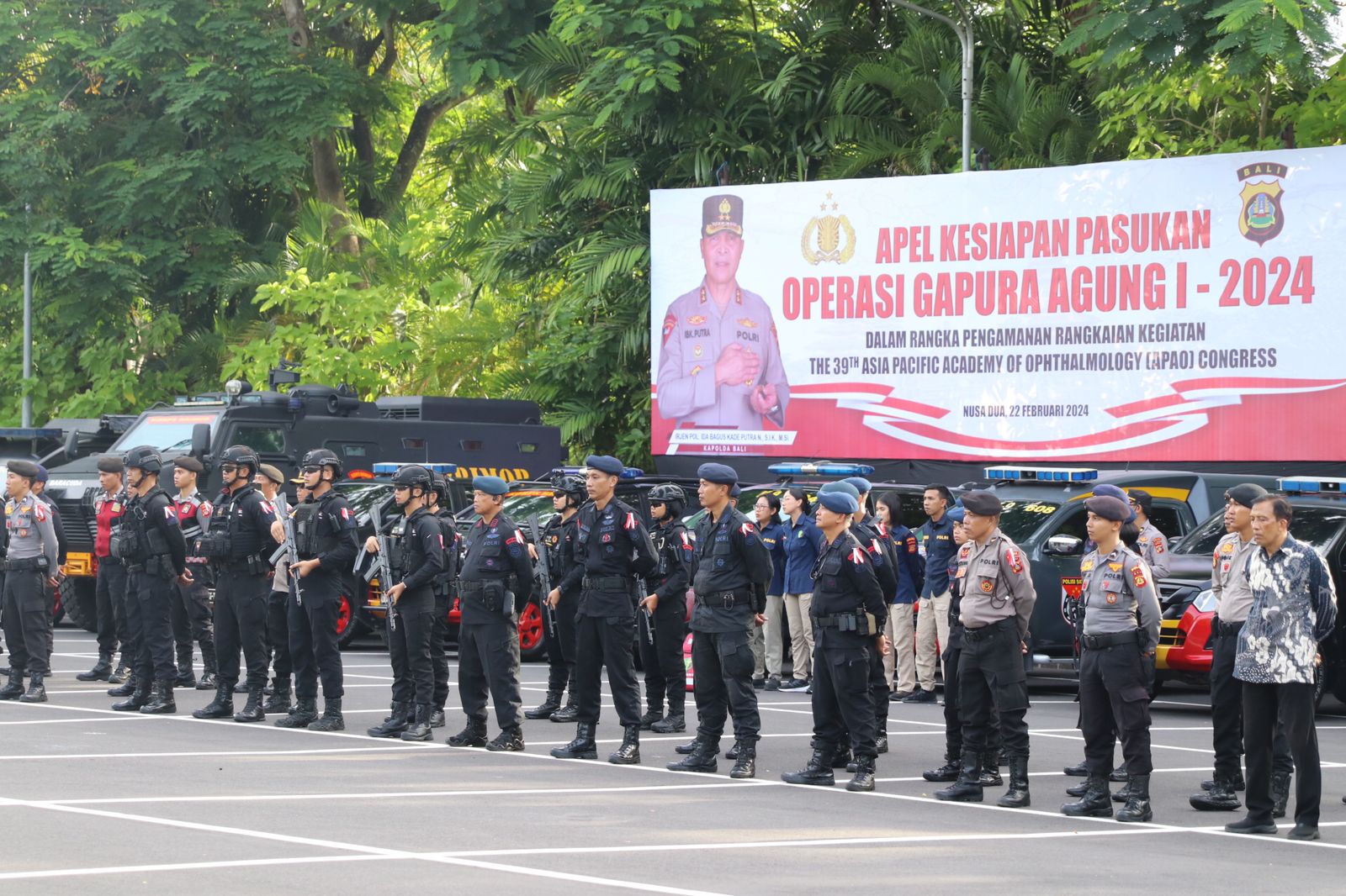 Polda Bali Kerahkan 331 Personel Amankan Congress APAO Ke-39th