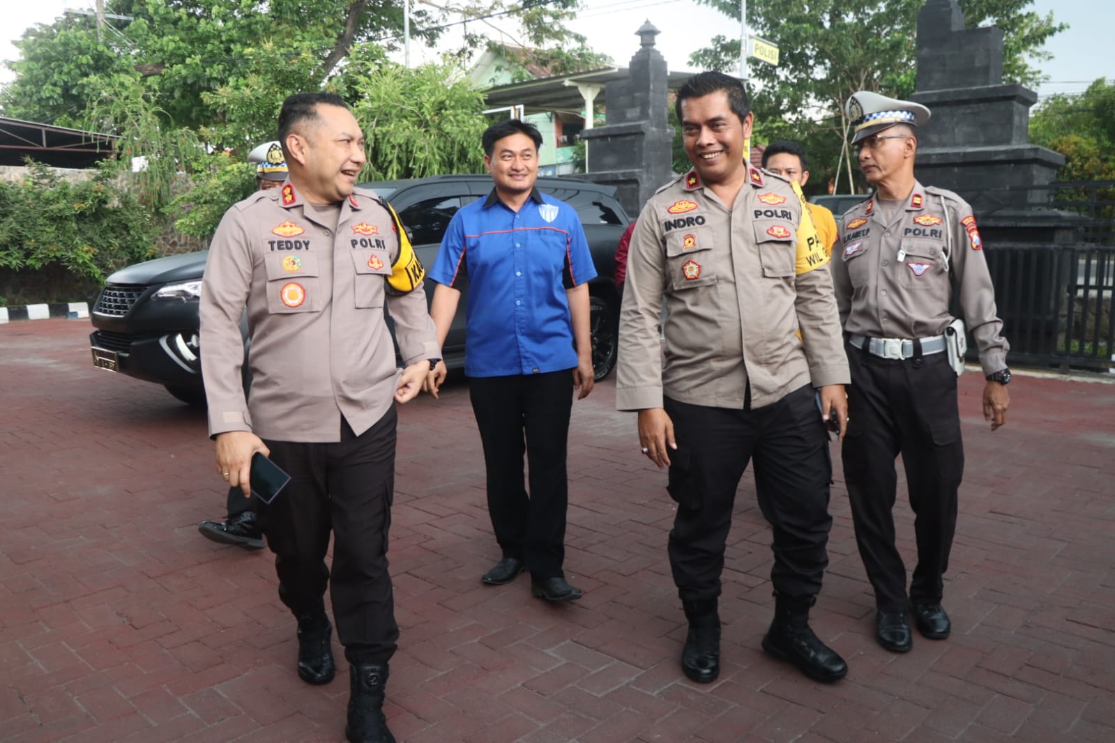 Jalin Silaturahmi dan Cek Kesiapan Anggota, Kapolres Pasuruan Kunjungi Polsek Gempol