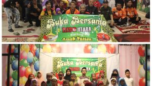Dibulan Suci Ramadhan, Komunitas Ojol (Ojek Online) Tleser Utara Buka Bersama Dengan Anak Yatim
