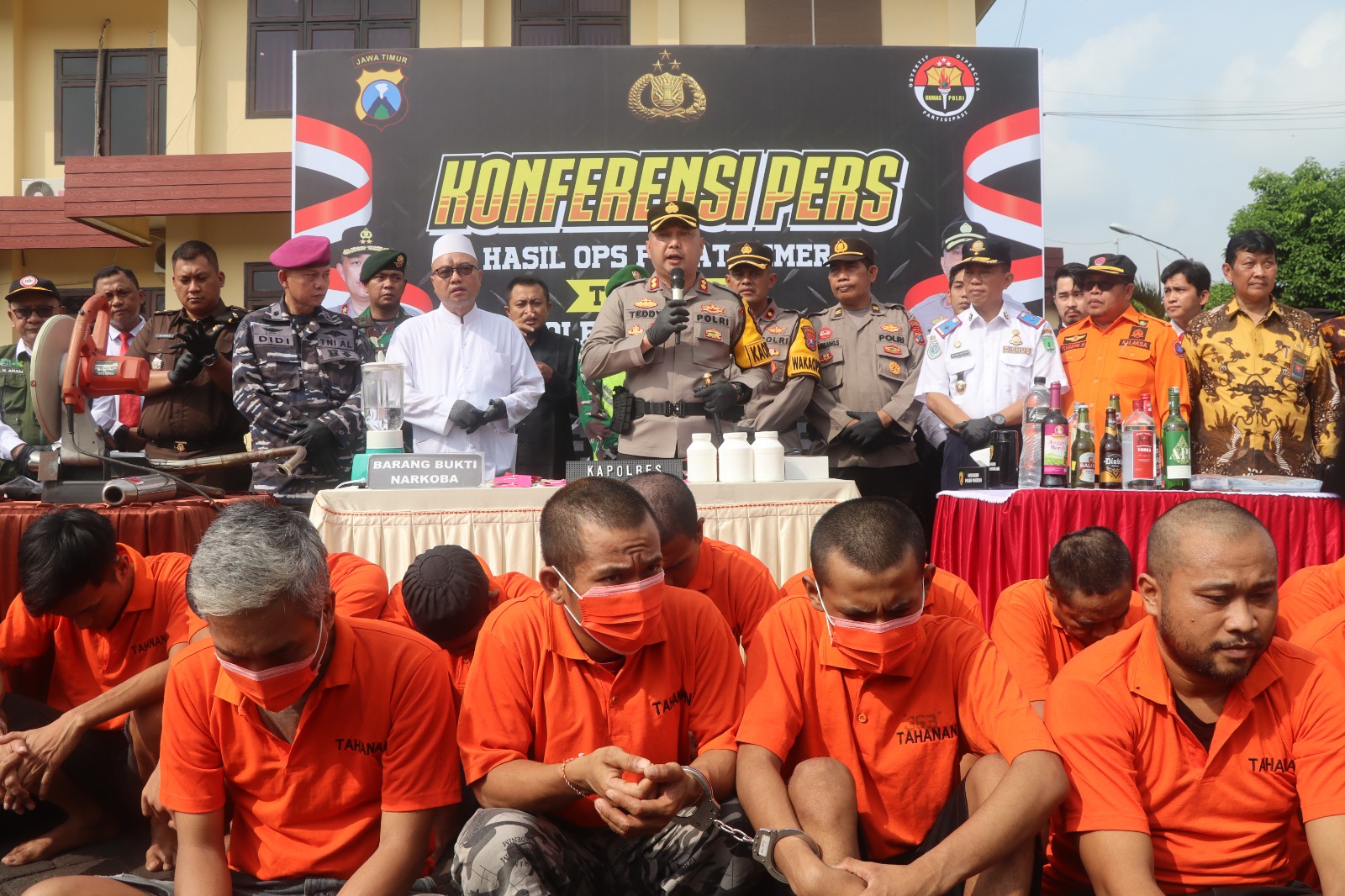 Hasil Operasi Pekat di Bulan Ramadhan, Polres Pasuruan Ungkap 66 Kasus Pidana dan Amankan 79 Pelaku