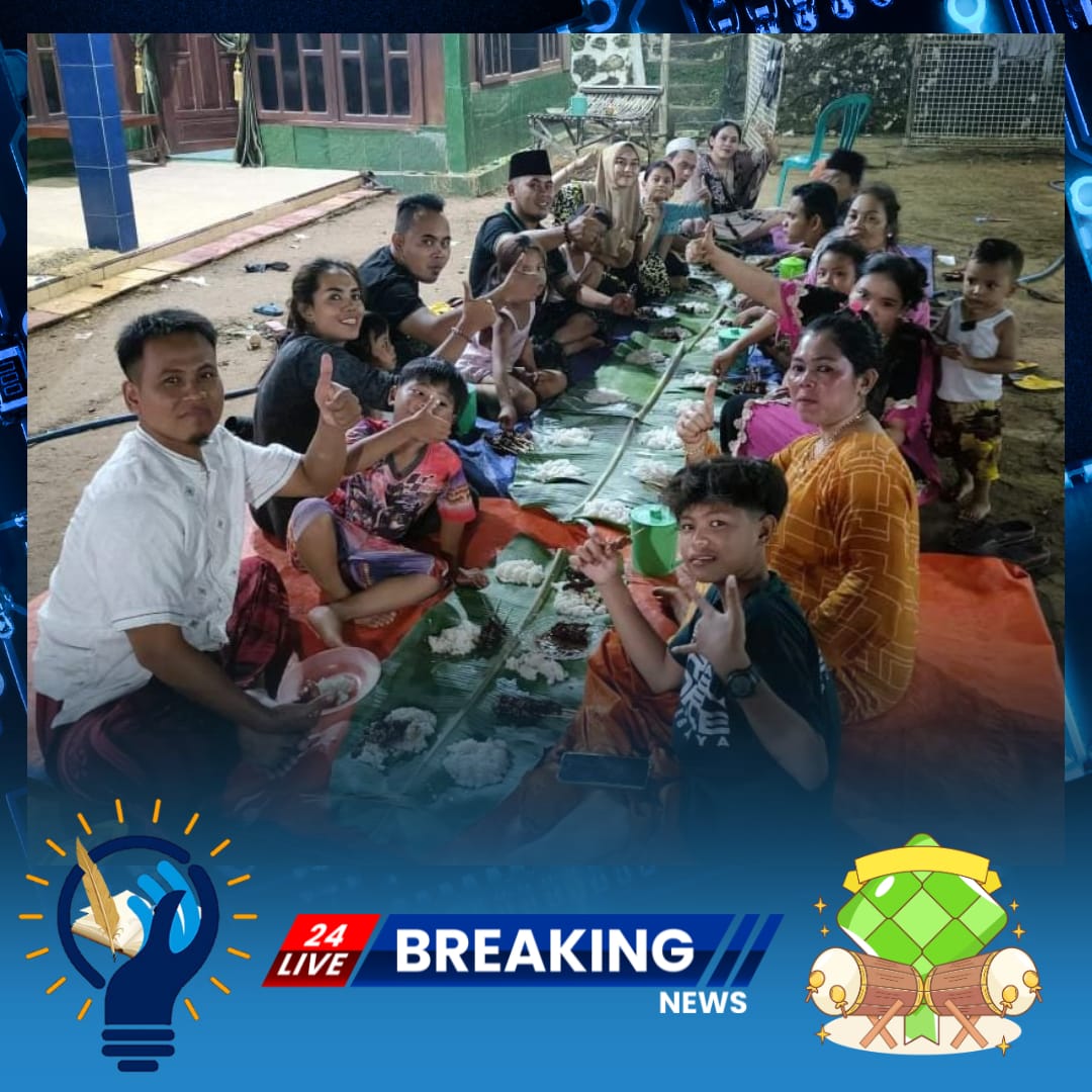 Keluarga Besar H.Matri.e Rayakan Malam Hari Raya Idul Fitri 1445 H Hingga Adakan Bakar-Bakar Sate