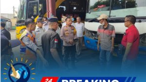 SATRESKOBA bersama LANTAS dan DISHUB Probolinggo Sidak Pastikan Keamanan Pemudik Lebaran 2024