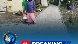 Bersyukurnya Warga Jangur Akses Jalan Menuju Makam Telah Di Paving