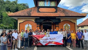 Polda Bali Gelar Minggu Kasih di Gereja Katolik Maria Guadalupe