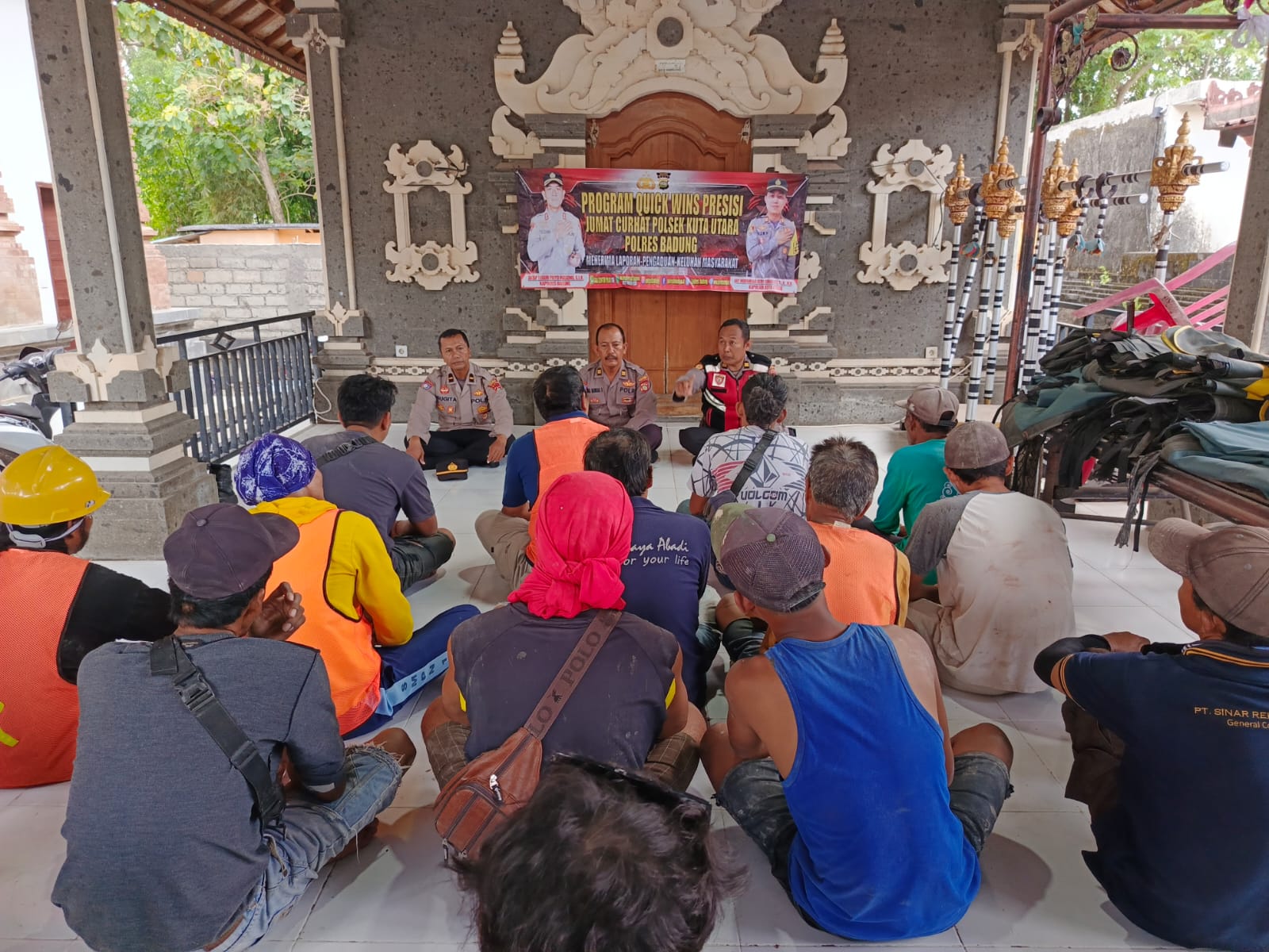 KTT WWF ke -10 Berlangsung UKL Polsek Kuta Utara Kumpulkan Warga Pendatang