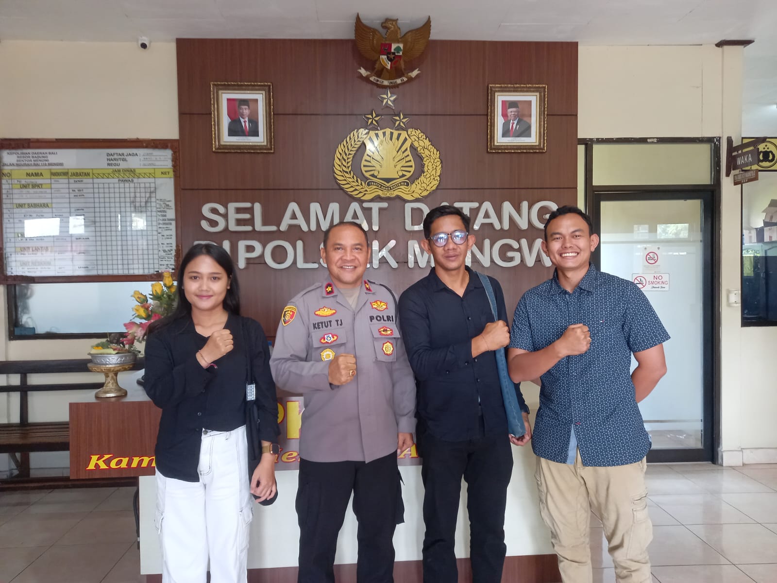 Kapolsek Mengwi Terima Audensi Panitia Pengawas Pemilu Kecamatan Mengwi