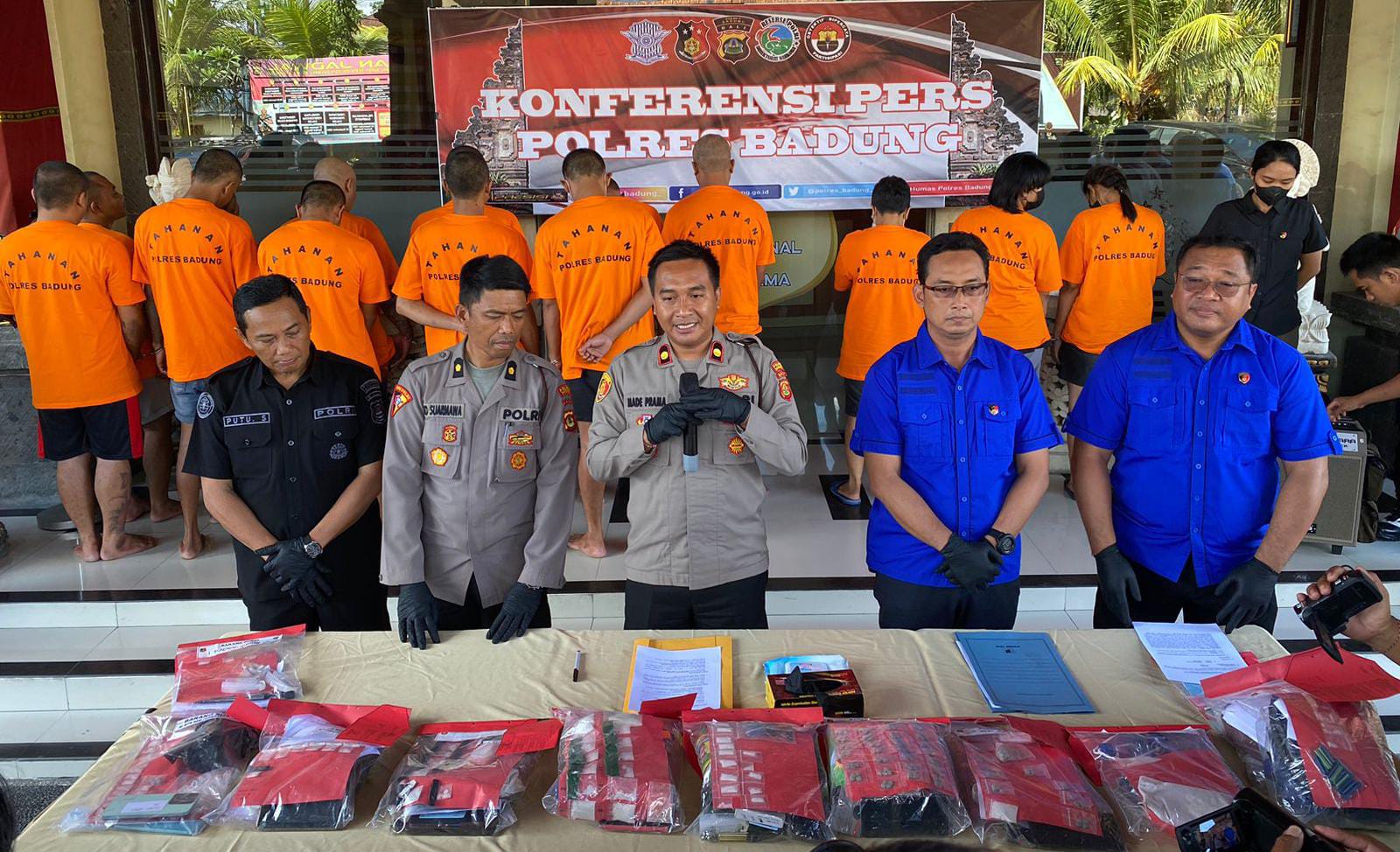 Selama Operasi Antik 2024, Polres Badung Amankan 15 Tersangka Penyalahgunaan Narkoba
