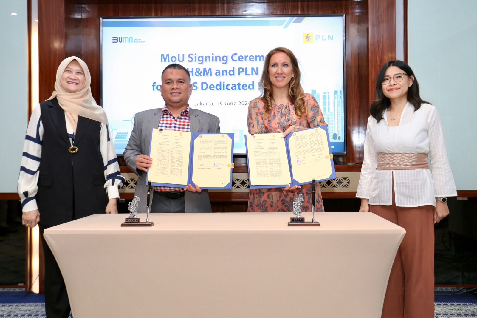 Dukung Dekarbonisasi di Sektor Industri, PLN Siap Suplai Energi Hijau ke Perusahaan Fashion Global H&M Group