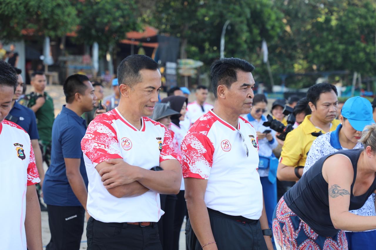 Perkuat Sinergitas, Polda Bali dan Kodam IX/Udayana Gelar Olahraga Bersama