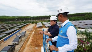 Tinjau PLTS PLN, Menteri BUMN Pastikan Peringatan HUT RI di IKN Gunakan Listrik Hijau