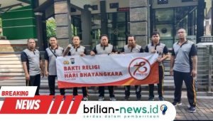HUT Bhayangkara ke-78 Polsek Kademangan Bhakti Religi Di Masjid Karimul Ikhsan