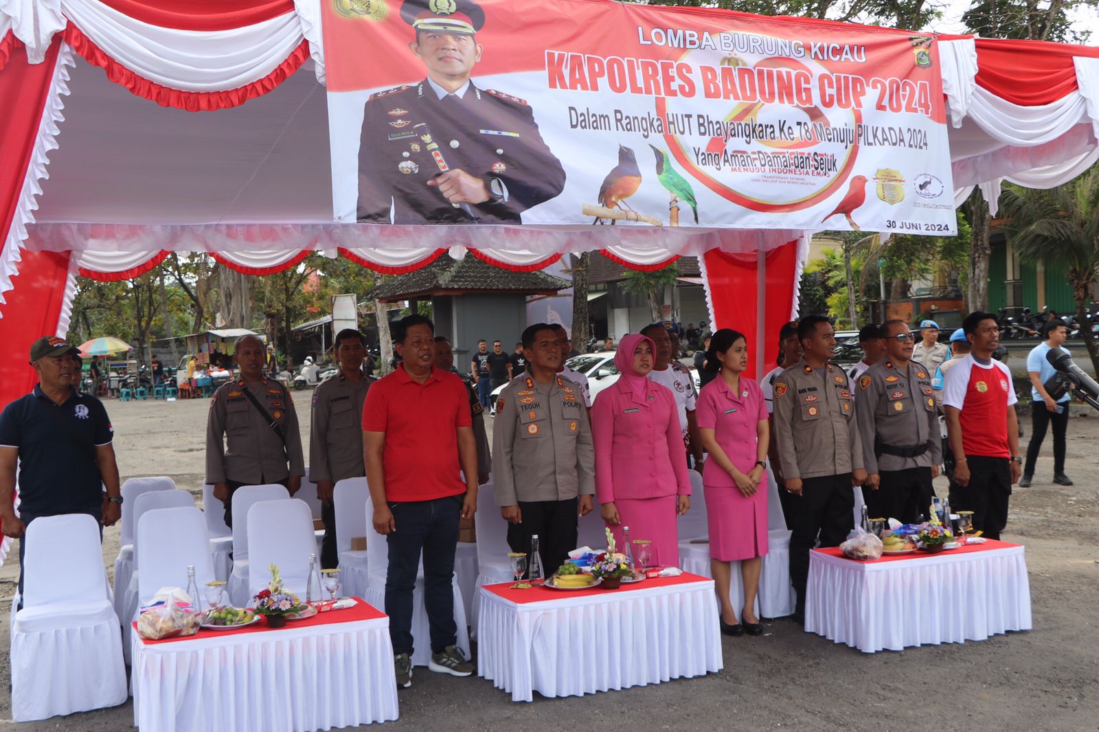 Polres Badung Gelar Lomba Burung Berkicau “Kapolres Badung Cup 2024”