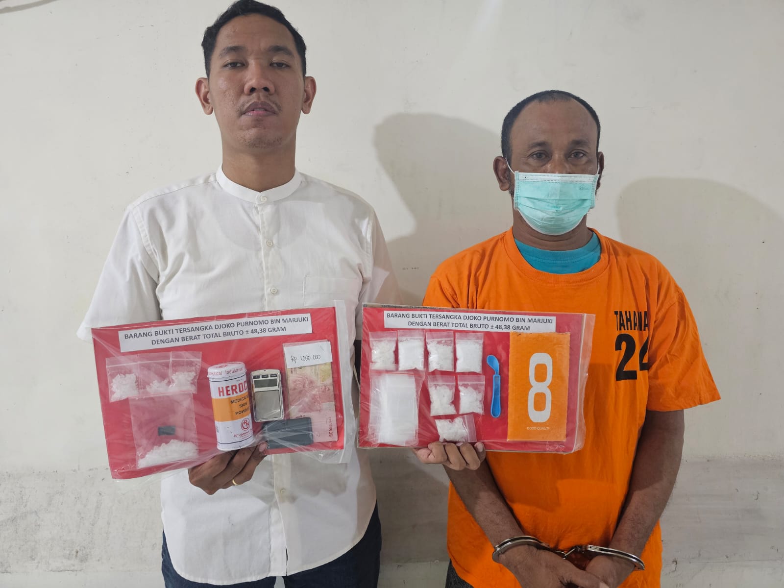 Satresnarkoba Polres Pelabuhan Tanjung Perak Amankan Tersangka Edarkan Sabu
