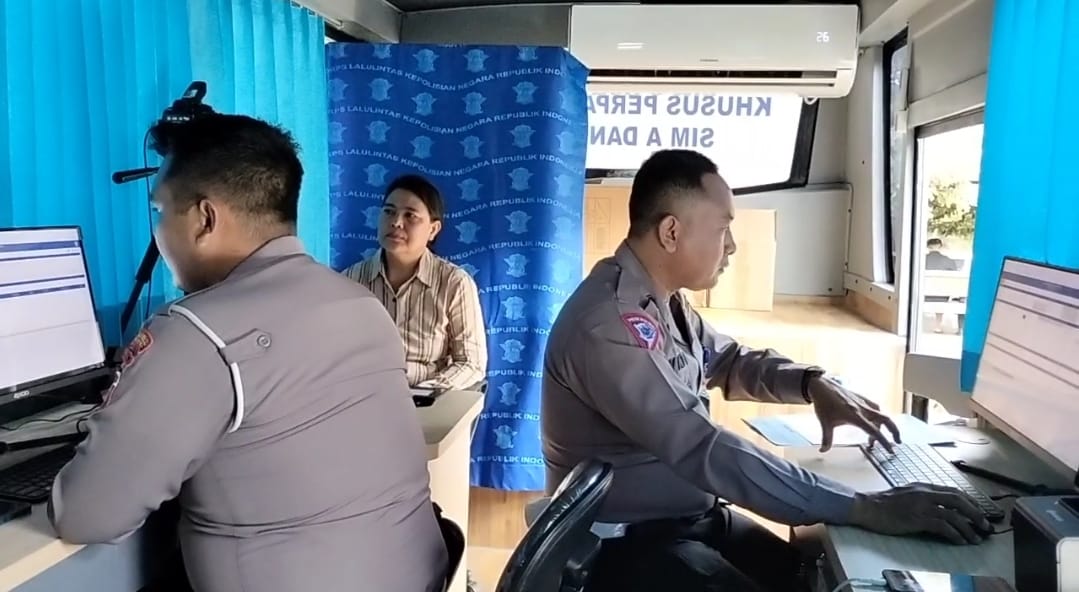 Berikan Pelayanan Prima Satlantas Polres Badung Gelar SIM Keliling