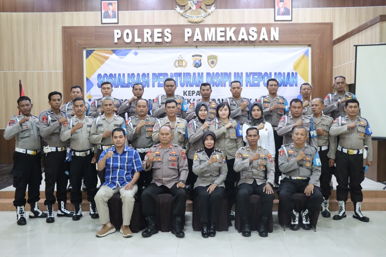 Polres Pamekasan Gelar Sosialisasi Peraturan Disiplin Kepolisian Bagi Anggota Polri, Cegah Pelanggaran Etika