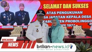 Bapak Sumartono kepala desa Kedung Dalem kecamatan Dringu Resmi Menerima SK Dari Pj. Bupati Probolinggo Untuk Penambahan Masa Jabatan