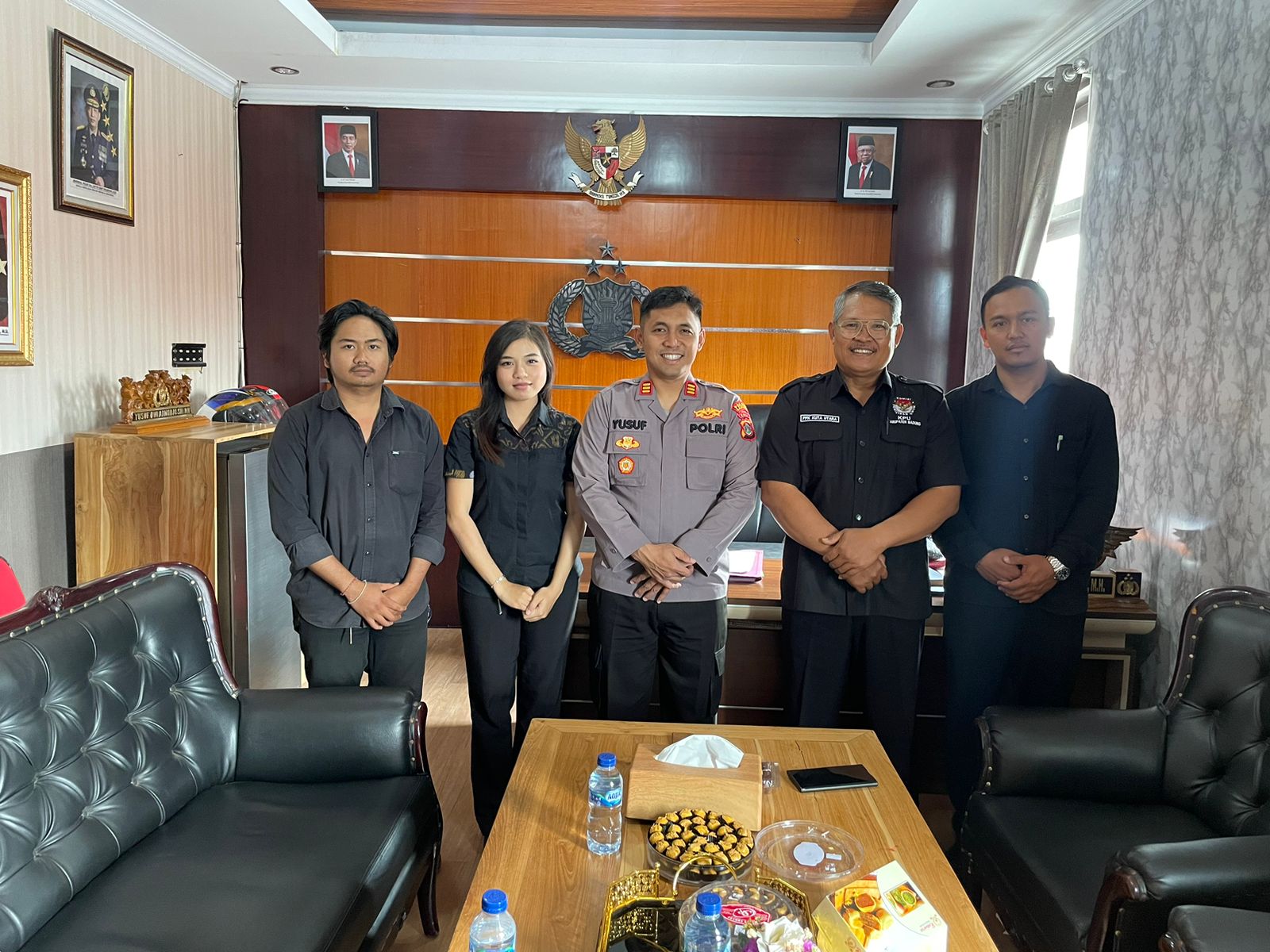 Kapolsek Kuta Utara Terima Kunjungan Dan Silahturahmi Ketua PPK Kecamatan Kuta Utara