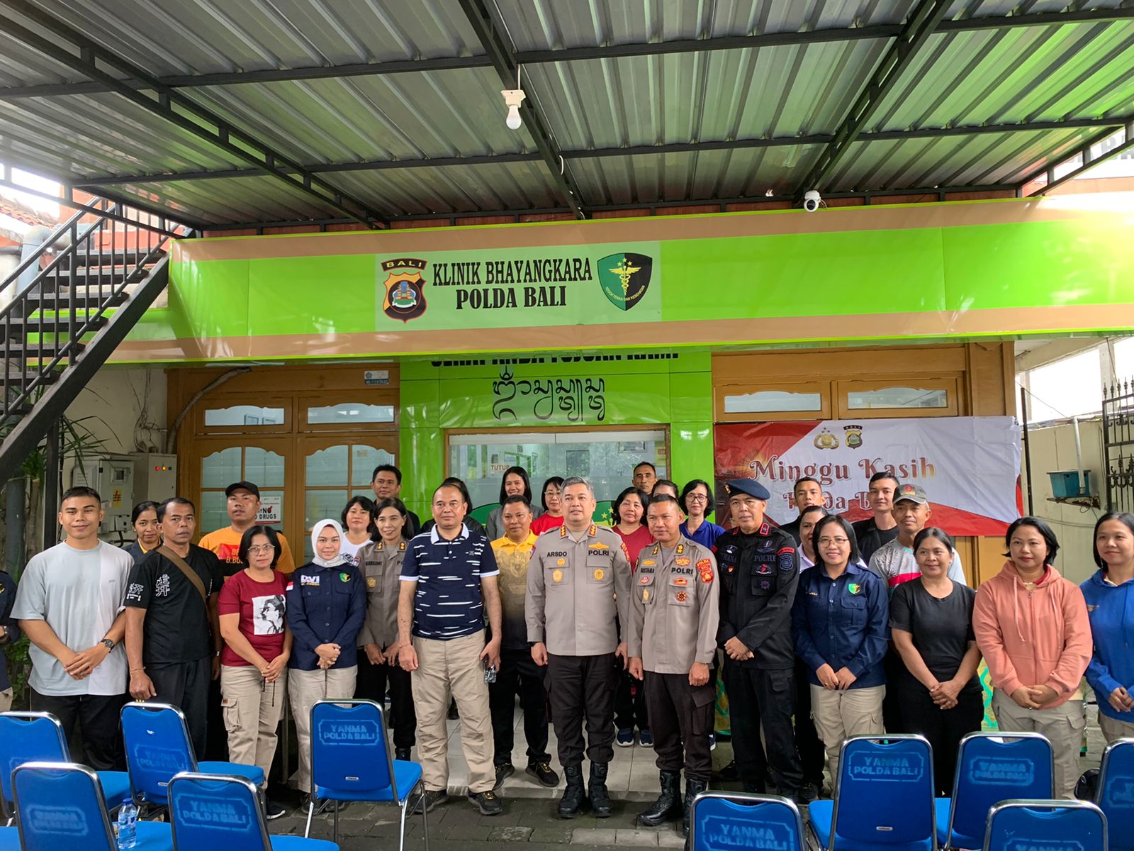 Polda Bali Rutin laksanakan Minggu Kasih Bertempat di Poli Klinik Polda Bali