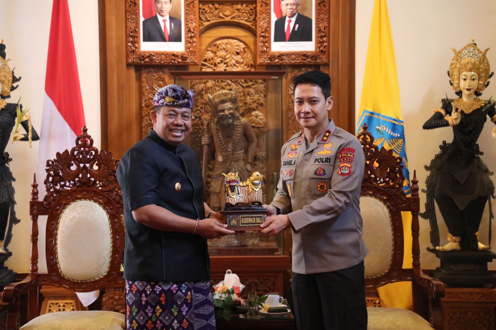 Kapolda Bali Siap Bekerjasama Dengan Pemprov Wujudkan Bali Yang Aman dan Santhi