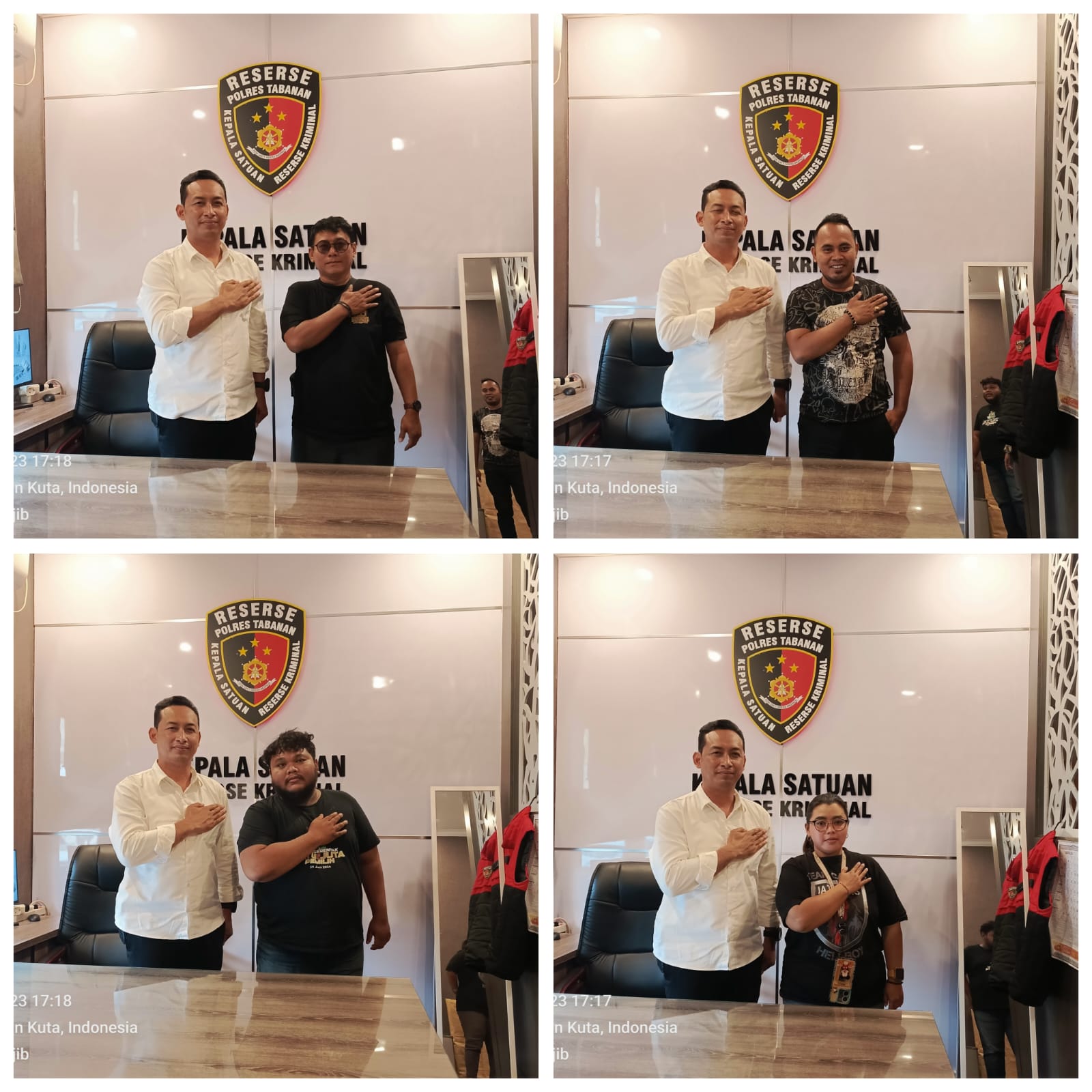 Jalin Kemitraan Awak Media Surabaya Jawa Timur Bersama Mapolres Tabanan