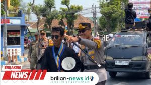 Kapolres Pasuruan Kota Pimpin Pengamanan Unjuk Rasa, Tekankan Pendekatan Humanis Untuk Menjaga Keamanan