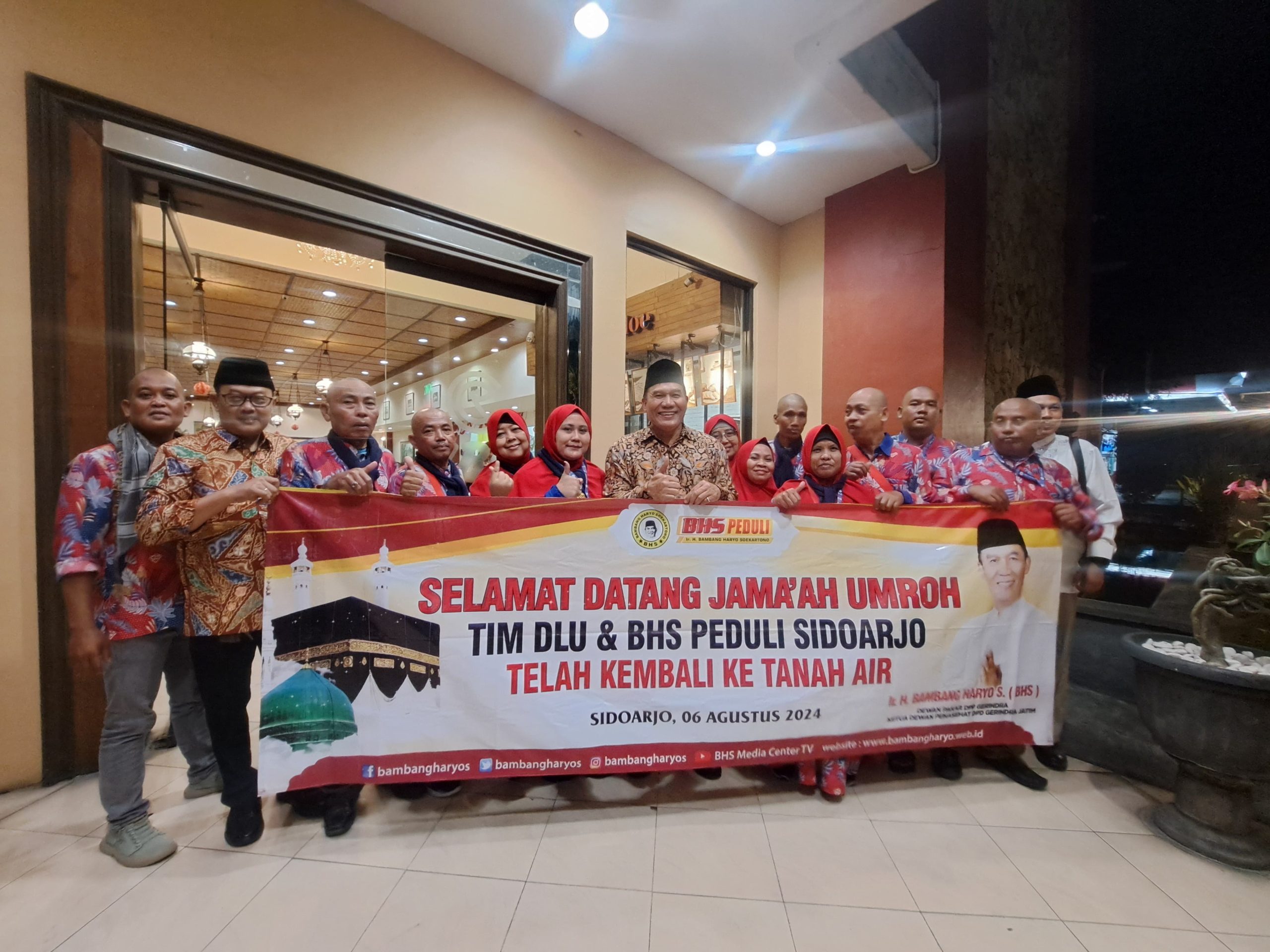 Sambut Kedatangan Tim BHS Peduli dari Tanah Suci, Ini Pesan Bambang Haryo