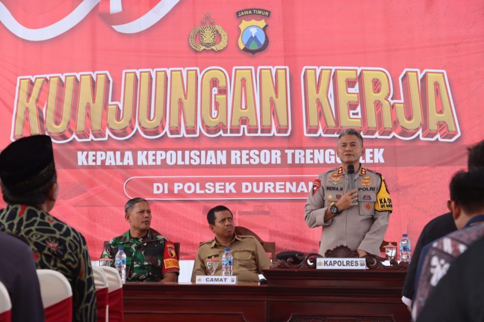 Kunjungan Kerja Kapolres Trenggalek ke Mapolsek Durenan, Ini yang Disampaikan