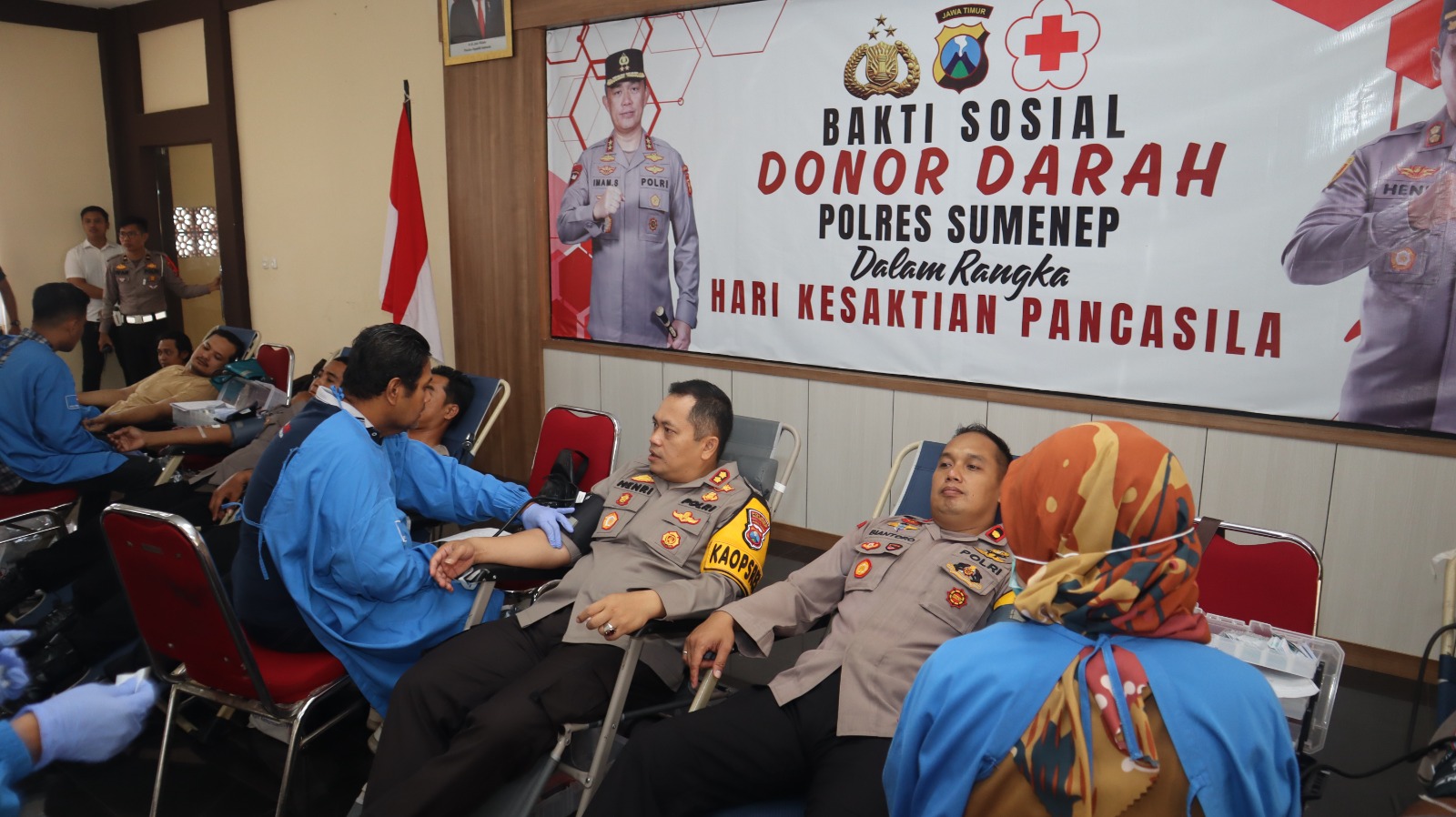 Polres Sumenep Gelar Aksi Donor Darah di Hari Kesaktian Pancasila: Setiap Tetes Darah untuk Kemanusiaan
