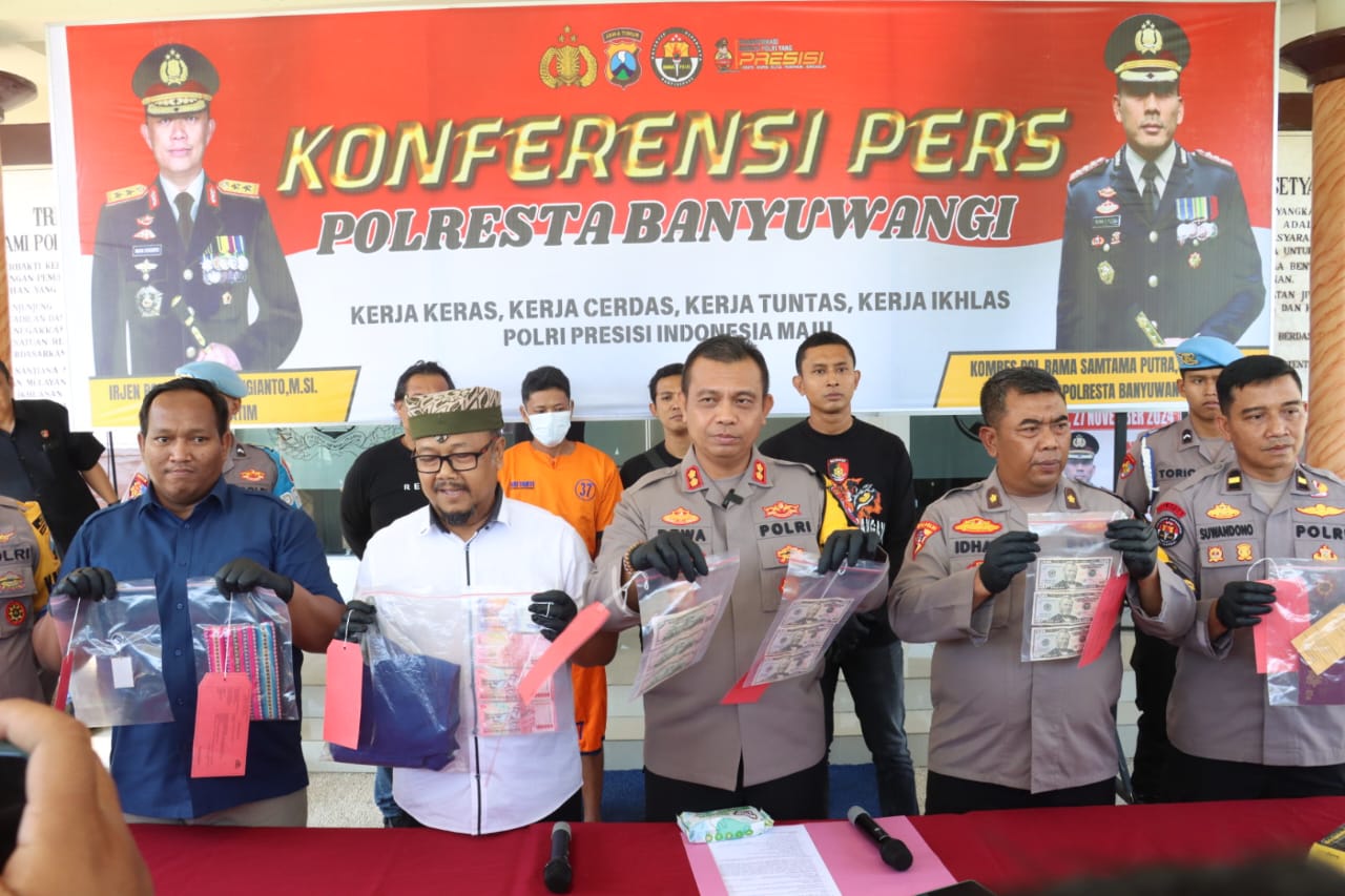 Kurang Dari 24 Jam, Polisi Amankan Tersangka Jambret Wisatawan Belgia di Banyuwangi