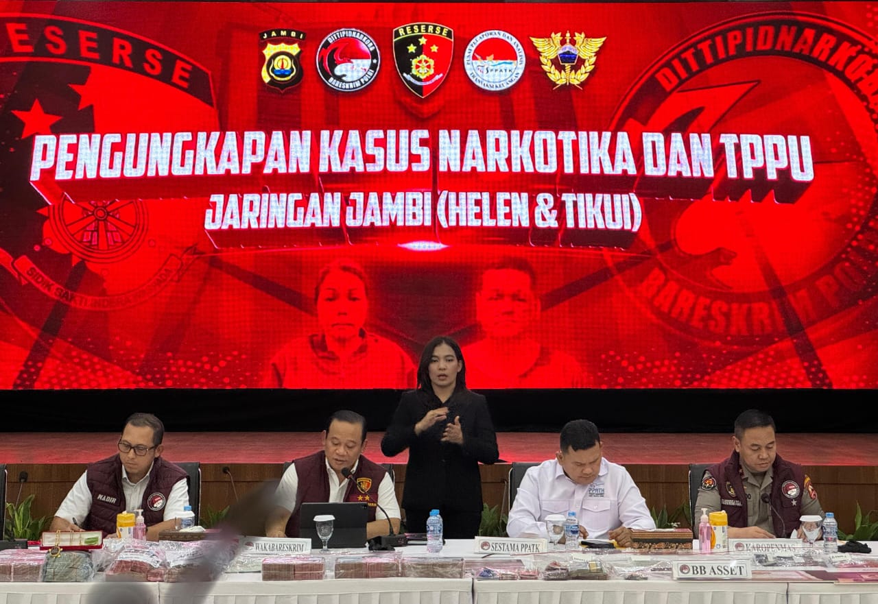 Bareskrim Polri Ungkap Jaringan Narkoba Wilayah Jambi H dan DS
