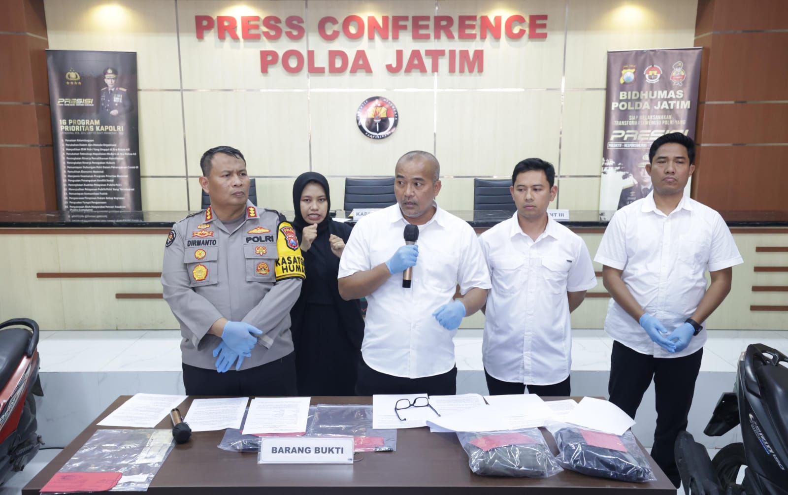 Polda Jatim Amankan Bandit Jalanan Diantaranya Spesialis Curanmor dan Residivis Jambret