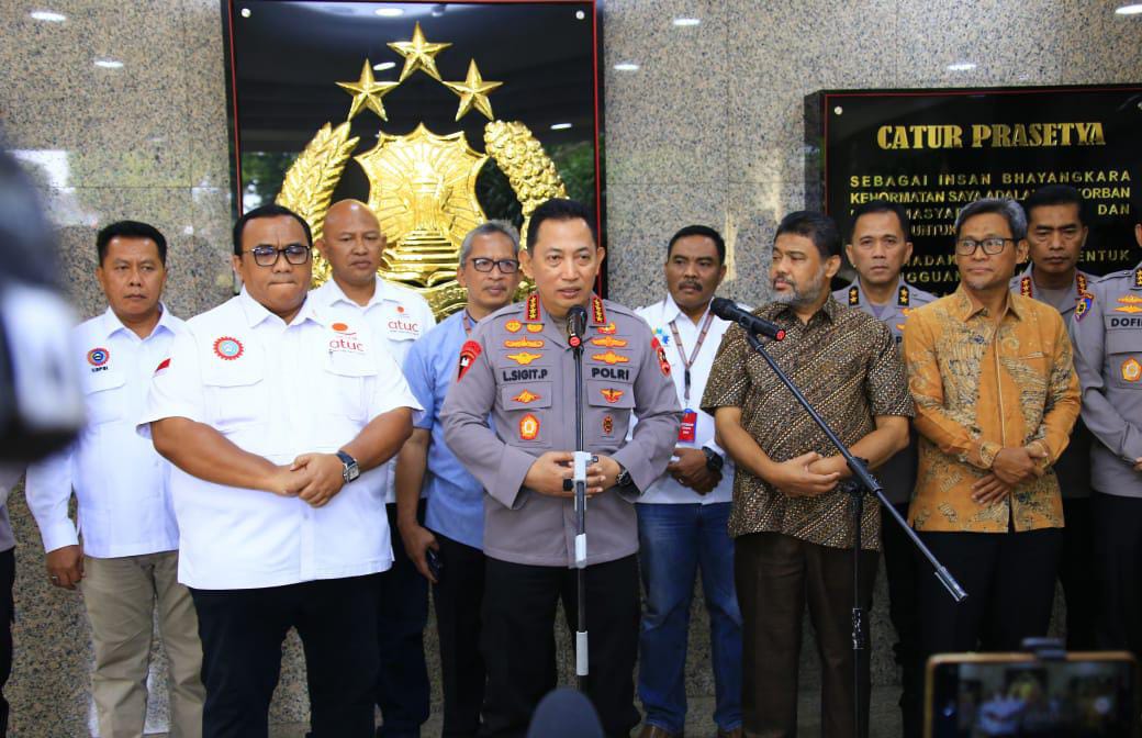 Terima Audiensi Para Buruh, Kapolri Apresiasi Upaya Menjaga Ruang Demokrasi 