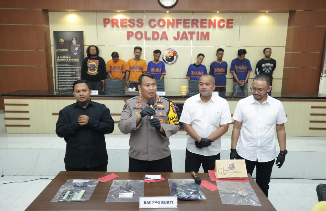Polda Jatim Ungkap Komplotan Spesialis Curanmor Lintas Wilayah, 6 Tersangka Diamankan