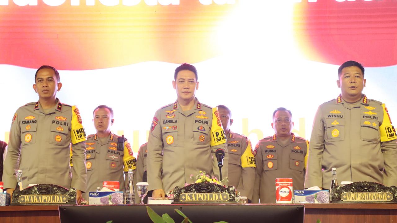 Kapolda Bali Pengecekan Kesiapan Pengamanan Pilkada Serentak di Wilayah Polresta Denpasar 