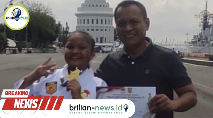 Putri Aiptu Dodik Berhasil Meraih Medali Emas Piala Karate Panglima Koarmada 2024