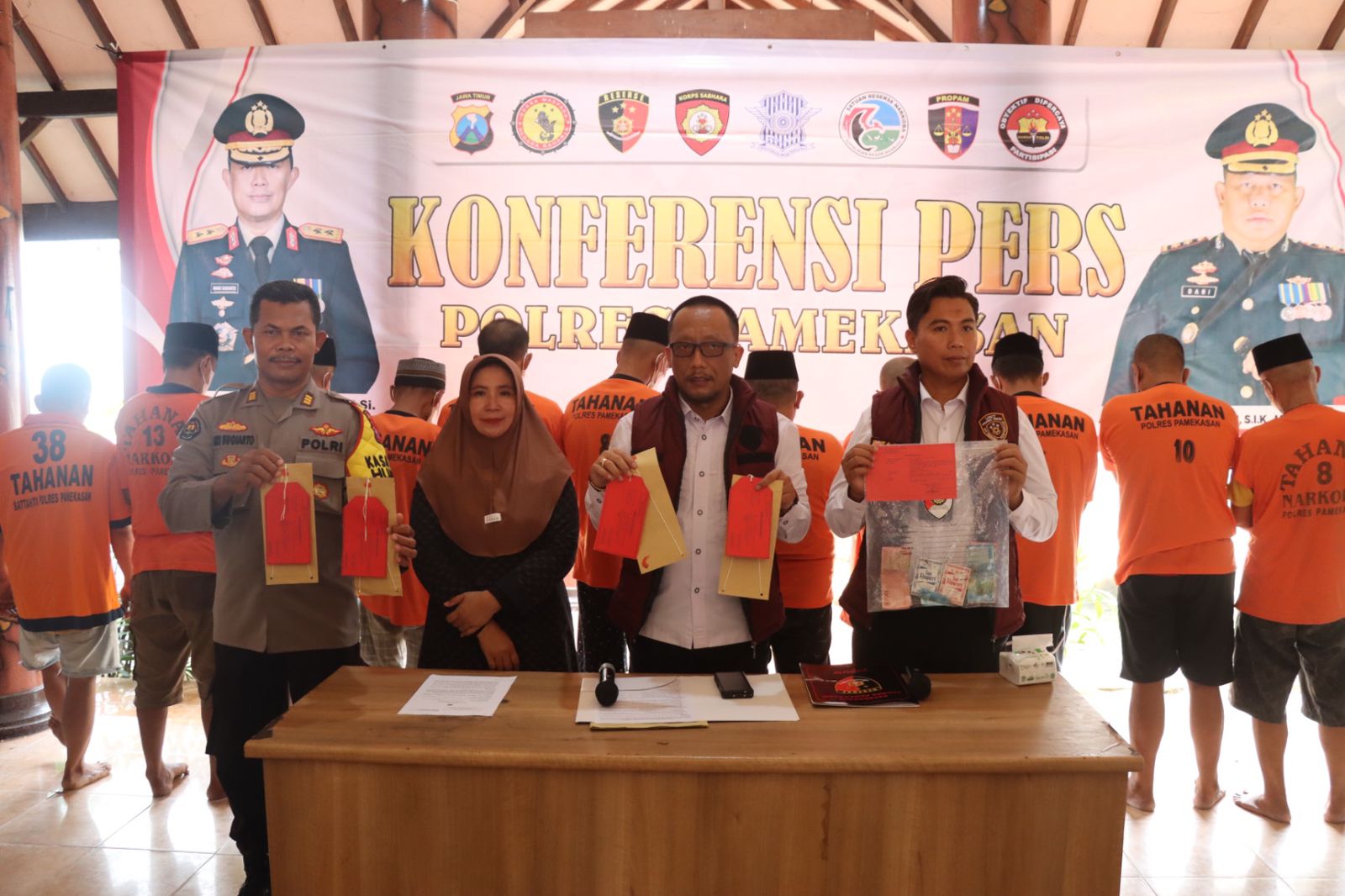 Polres Pamekasan Ungkap Kasus Perjudian, 16 Tersangka Diamanakan
