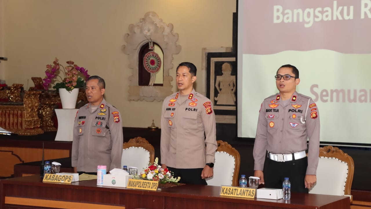 Polresta Denpasar Gelar Latihan Pra Ops Lilin Agung 2024 untuk Amankan Natal dan Tahun Baru