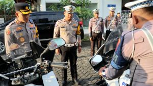 Kapolresta Banyuwangi Gelar dan Cek Ranmor Dinas Lantas, Pastikan Kesiapan Pelayanan dan Pengamanan