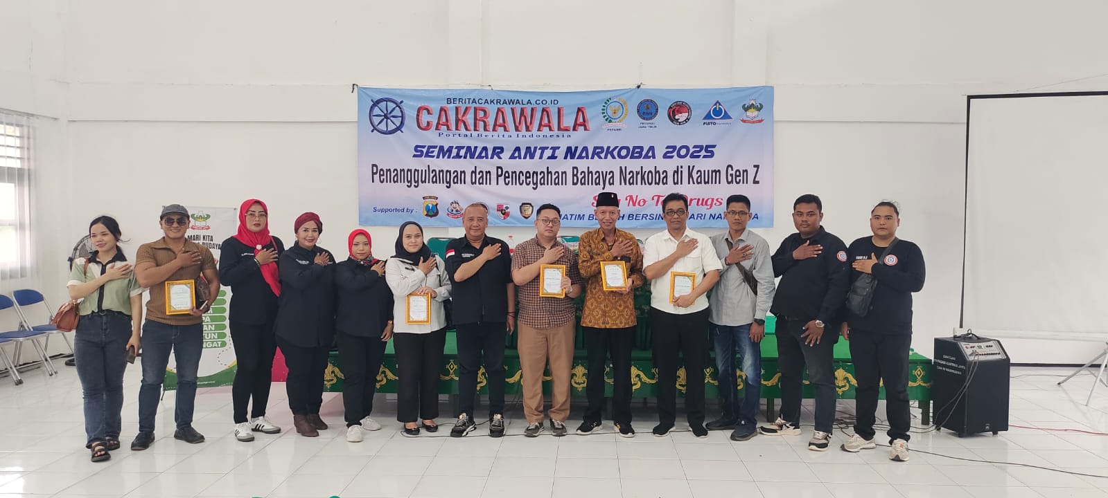 Media Online dan Cetak BeritaCakrawala Gelar Seminar Anti Narkoba