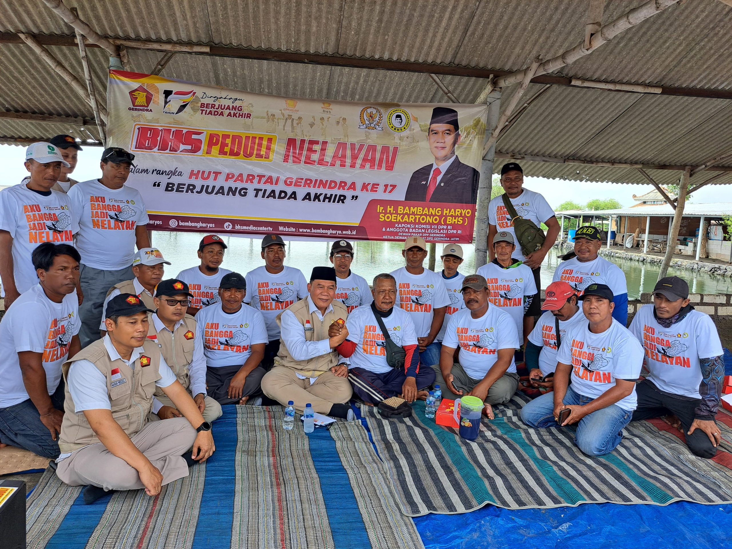 Peringati HUT Gerindra Ke 17 Tahun, Anggota DPR-RI Bambang Haryo Serap Aspirasi Nelayan