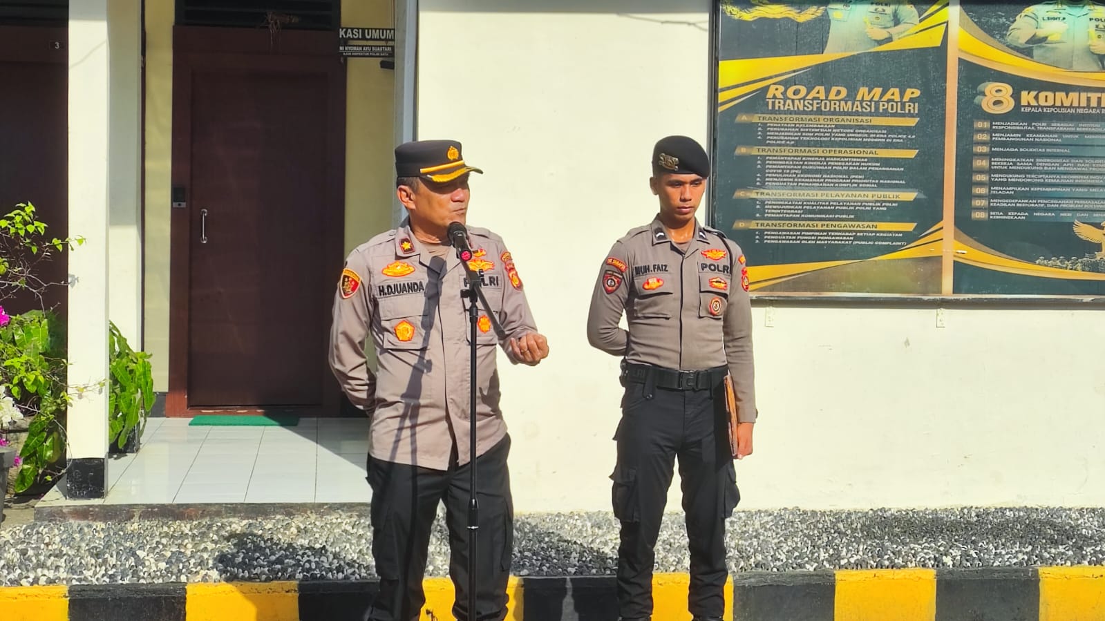 Kapolsek Denpasar Selatan Pimpin Apel Pagi, Tekankan Optimalisasi Kinerja
