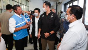Kemenko Infra, Wamen PU dan Wagub Jatim Serta Dir Mpro dan EBT PT PLN (Persrero) Tinjau Biomassa PSEL Benowo Surabaya.