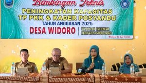 BIMBINGAN TEKNIS PENINGKATAN KAPASITAS TP PKK & KADER POSYANDU TAHUN ANGGARAN 2025 DESA WIDORO