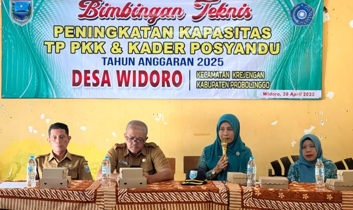 BIMBINGAN TEKNIS PENINGKATAN KAPASITAS TP PKK & KADER POSYANDU TAHUN ANGGARAN 2025 DESA WIDORO
