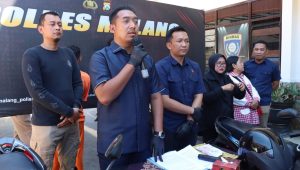 Gercep Polres Malang Amankan Tersangka Pencuri Motor Kurir Yakult Yang Viral di Medsos