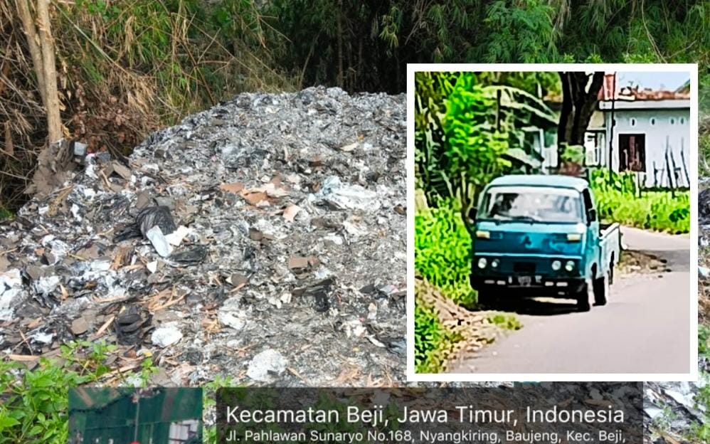 Warga Baujeng Geram! Diduga Pabrik Rokok Buang Sampah Sembarangan, Kades: Saya Cek?