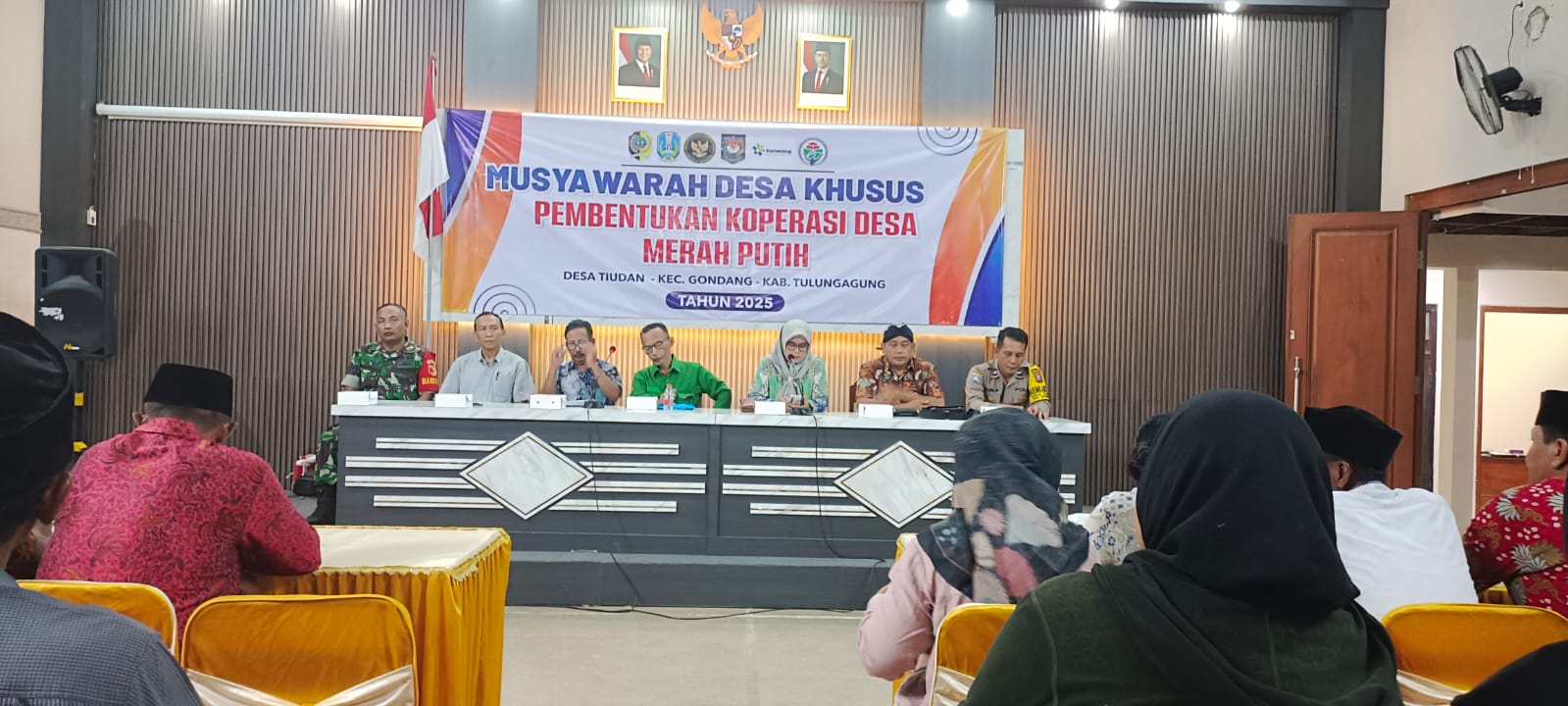 Pemdes Tiudan Kecamatan Gondang Gelar Musdesus Pembentukan Koperasi Merah Putih 
