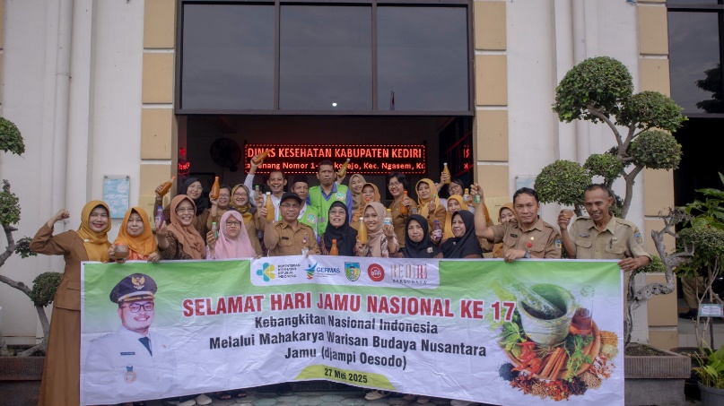 Peringati Hari Jamu Nasional ke-17, Dinkes Kediri Ajak Masyarakat Lestarikan Budaya Minum Jamu