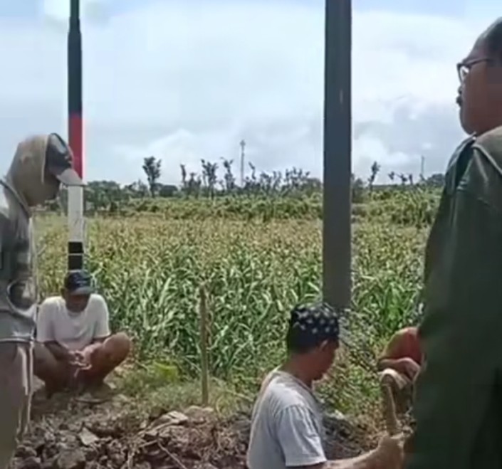 Warga net Heboh Dengan Beredarnya Video Kepala Desa Tamansari Diduga Perbaiki Jalan Mengambil Infrastruktur Perumahan